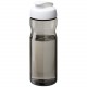Bouteille de sport H2O Active® Eco Base de 650 ml avec couvercle à bec verseur, Couleur : Blanc / Charbon