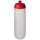 Bouteille de sport HydroFlex™ 750 ml, Couleur : Rouge / Blanc transparent