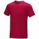 T-shirt Azurite bio GOTS manches courtes homme, Couleur : Rouge, Taille : XS