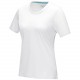 T-shirt Azurite bio GOTS manches courtes femme, Couleur : Blanc, Taille : XS