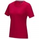 T-shirt Azurite bio GOTS manches courtes femme, Couleur : Rouge, Taille : XS