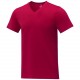 T-shirt Somoto manches courtes col V homme, Couleur : Rouge, Taille : XS