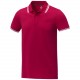 Polo tipping Amarago manches courtes homme, Couleur : Rouge, Taille : XS