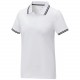 Polo Amarago tipping manches courtes femme, Couleur : Blanc, Taille : XS