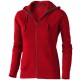 Sweater capuche full zip Arora Femme, Couleur : Rouge, Taille : XS