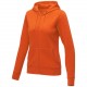 Sweat à capuche zippé Theron pour femme, Couleur : Orange, Taille : XS
