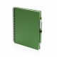 Cahier A5 70 pages avec stylo carton recyclé, Couleur : Vert