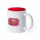 Mug avec votre logo + Personnalisation Prénom Nom, Couleur : Rouge