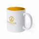 Mug avec votre logo + Personnalisation Prénom Nom, Couleur : Jaune