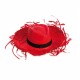Chapeaux de paille publicitaire FILAGARCHADO, Couleur : Rouge