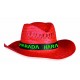 Chapeau de paille publicitaire Panama SPLASH, Couleur : Rouge