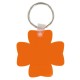 Porte-clés jeton trefle, Couleur : Orange