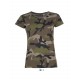 Tee-shirt camouflage Sol's Camo Women, Couleur : Camouflage, Taille : S