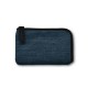 Porte-monnaie porte-carte de crédit anti rfid en rPET, Couleur : Bleu