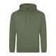 Sweat-Shirt Capuche College Hoodie, Couleur : Earthy Green, Taille : XS