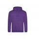 Sweat-Shirt Capuche College Hoodie, Couleur : Purple, Taille : XS