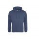 Sweat-Shirt Capuche College Hoodie, Couleur : Airforce Blue, Taille : XS