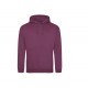 Sweat-Shirt Capuche College Hoodie, Couleur : Plum, Taille : XS