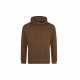 Sweat-Shirt Capuche College Hoodie, Couleur : Caramel Toffee, Taille : XS