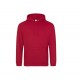 Sweat-Shirt Capuche College Hoodie, Couleur : Fire Red, Taille : 5XL