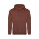 Sweat-Shirt Capuche College Hoodie, Couleur : Red Dust, Taille : XS