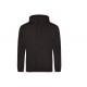 Sweat-Shirt Capuche College Hoodie, Couleur : Jet Black, Taille : XS