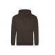 Sweat-Shirt Capuche College Hoodie, Couleur : Hot Chocolate, Taille : XS