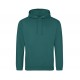 Sweat-Shirt Capuche College Hoodie, Couleur : Jade, Taille : XS