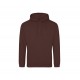Sweat-Shirt Capuche College Hoodie, Couleur : Chocolate Fudge Brownie, Taille : XS
