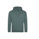 Sweat-Shirt Capuche College Hoodie, Couleur : Moss Green, Taille : XS