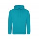 Sweat-Shirt Capuche College Hoodie, Couleur : Lagoon Blue, Taille : XS