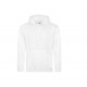 Sweat-Shirt Capuche College Hoodie, Couleur : Arctic White, Taille : 3XL