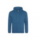 Sweat-Shirt Capuche College Hoodie, Couleur : Deep Sea Blue, Taille : XS