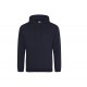 Sweat-Shirt Capuche College Hoodie, Couleur : New French Navy, Taille : XS