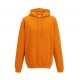 Sweat-Shirt Capuche College Hoodie, Couleur : Orange Crush, Taille : XS