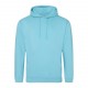 Sweat-Shirt Capuche College Hoodie, Couleur : Turquoise Surf, Taille : XS