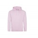 Sweat-Shirt Capuche College Hoodie, Couleur : Baby Pink, Taille : XS