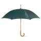 Parapluie avec poignée en bois, Couleur : Vert