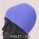 Bonnet de Natation en Latex, Couleur : Violet - V2