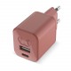 Mini Chargeur Fresh'n Rebel USB-C + A / 30W, Couleur : Rouge Clair