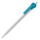 Stylo bille Futurepoint Opaque, Couleur : Blanc / Turquoise