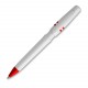 Stylo Nora opaque, Couleur : Blanc / Rouge