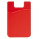 Porte-carte smartphone silicone, Couleur : Rouge