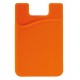 Porte-carte smartphone silicone, Couleur : Orange