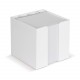 Bac-cube avec cube papier rectangulaire, Couleur : Blanc