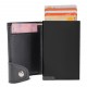 Portefeuille avec Porte-cartes RFID, Couleur : Noir / Noir