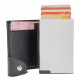 Portefeuille avec Porte-cartes RFID, Couleur : Noir / Argent