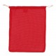 Sac couleurs porte-nourriture, réutilisable, en coton OEKO-TEX® 25x30cm, Couleur : Rouge