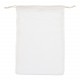 Sac couleurs porte-nourriture, réutilisable, en coton OEKO-TEX® 30x40cm, Couleur : Blanc