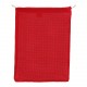 Sac couleurs porte-nourriture, réutilisable, en coton OEKO-TEX® 30x40cm, Couleur : Rouge